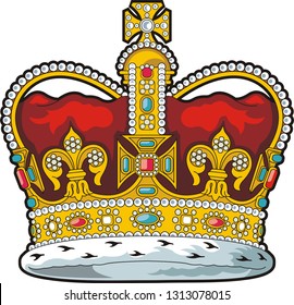 Heraldic vector crown