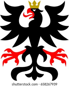 Heraldry eagle vector