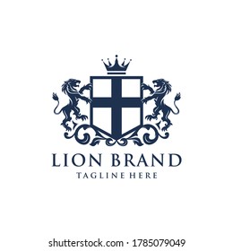 Heraldry Lion Brand logo Design