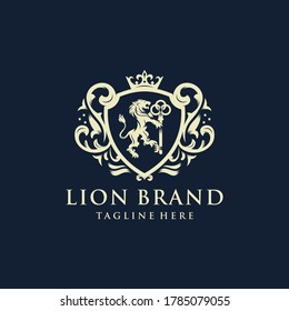 Heraldry Lion Brand logo Design