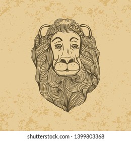 Heraldry lion royal symbol , vector isolated animal nobility and courage symbol monarchy coat of arms. Victorian epoch kingdom mascot wild beast armory . Medieval decoration