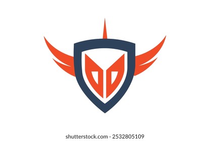 Logotipo heráldico design conceito vetor arte e ilustração