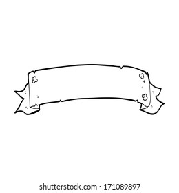 heraldry scroll banner cartoon