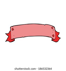 caricatura de la bandera de desplazamiento heraldry