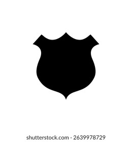 Heraldry Shield Silhouette for Template Use