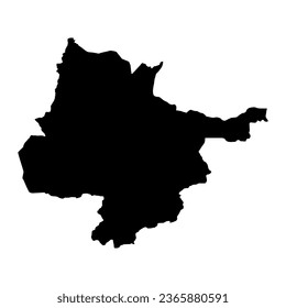 Herat province map, administrative division of Afghanistan.