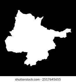 Herat province map, administrative division of Afghanistan.