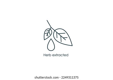 ilustración vectorial de icono extraída de hierba 