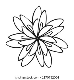 Herb flower icon. Simple illustration of herb flower vector icon for web design isolated on white background