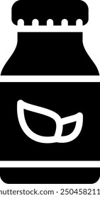 herb glyph icon illustration vector
