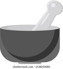 Herb grinder, illustration, vector on a white background.