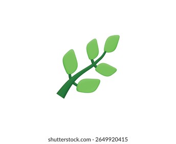 herb icon 3d illustration render