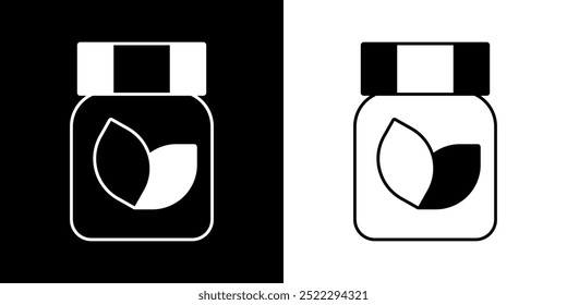 Herb icon. Hospital icon. Health. Medicinal medicine. black icon. silhouette.