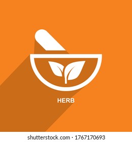 icono de hierba, vector de icono médico