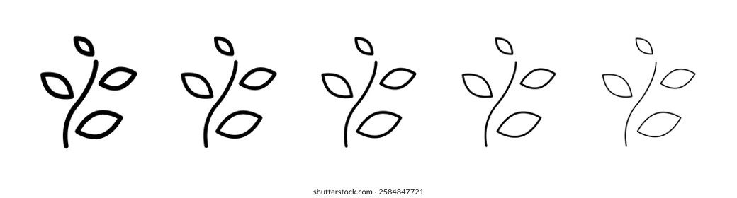Herb icon Vector logo sign