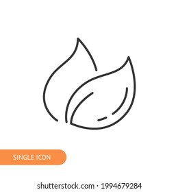 Icono de hierba para el diseño web, menú, aplicación, afiche, anuncios, postal y revista