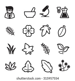 Herb icons set