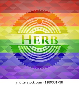 Herb lgbt colors emblem 