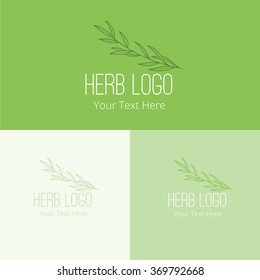 herb logo,Vector Logo Template