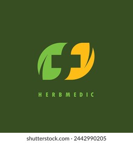 herb medic  icon vector illustration  concept design template web