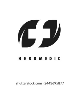 herb medic  icon vector illustration  concept design template web