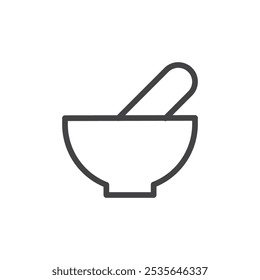 Herb mix icon Thin outline art symbol