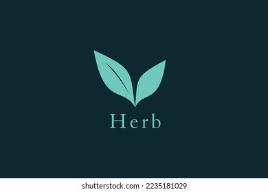 Herb Naturalism Brand Logo Design CI BI