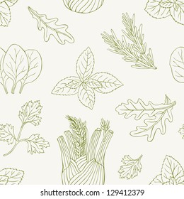 herb seamless pattern