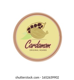 herb and spice - cardamom Logo