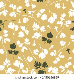 Herb and Spice Vector Seamless Pattern