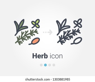 herb vector icon