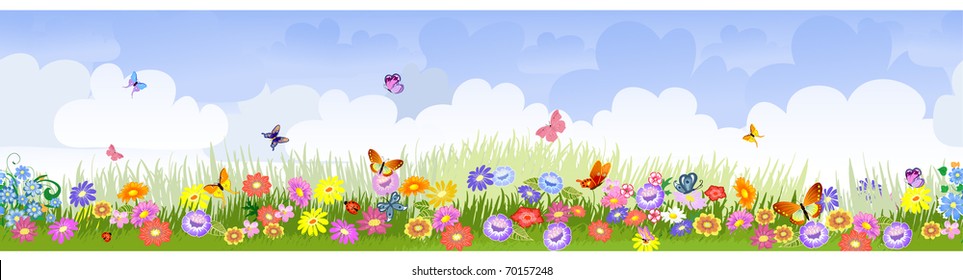 39,786 Cartoon Flower Border Stock Vectors, Images & Vector Art ...