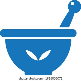 herbal bowl icon vector isolate. herbal medicine icon 