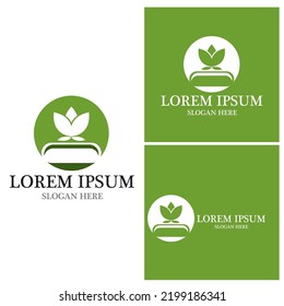 Herbal capsule logo vector template