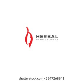 herbal clinic logo Design Template Vector icon