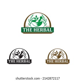 Kräuterfirma Vectorlogo-Design