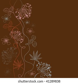 Herbal decorative background