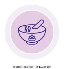 Herbal Detox Kreis Symbol , Vektor, Pixel perfekt, Illustratordatei