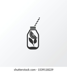 Herbal detox icon symbol. Premium quality isolated smoothie element in trendy style.