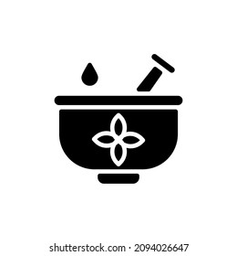 Icono HERBAL DETOX en vector. Logotipo