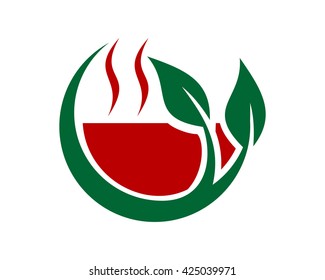 herbal drink leaves leaf plant flora image icon vector 2