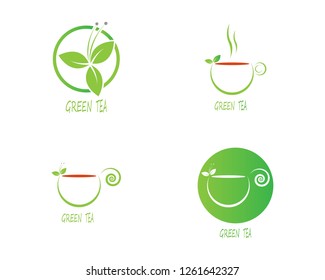  Herbal drink logo design template - Vector