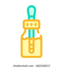 herbal drops color icon vector. herbal drops sign. isolated symbol illustration