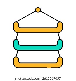 herbal dryer line icon vector. herbal dryer sign. isolated symbol illustration