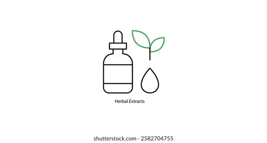 Herbal Essentials Extract Icon: Natural Remedies and Wellness