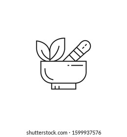 Herbal Healty Plant vector icon