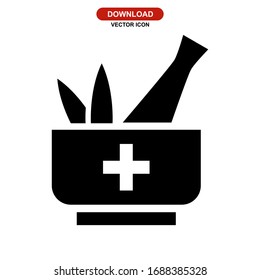 herbal icon or logo isolated sign symbol vector illustration - high quality black style vector icons
