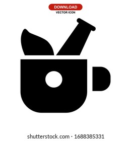 herbal icon or logo isolated sign symbol vector illustration - high quality black style vector icons
