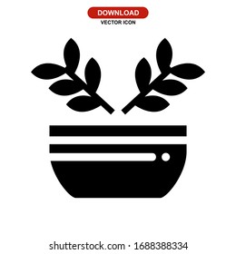 herbal icon or logo isolated sign symbol vector illustration - high quality black style vector icons

