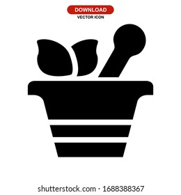 herbal icon or logo isolated sign symbol vector illustration - high quality black style vector icons
